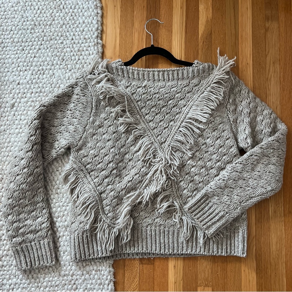 Majorelle - Cable Knit Sweater in Grey